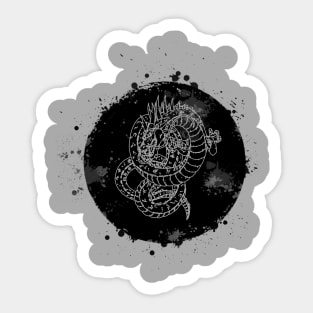 Dragon's moon V.2 Sticker